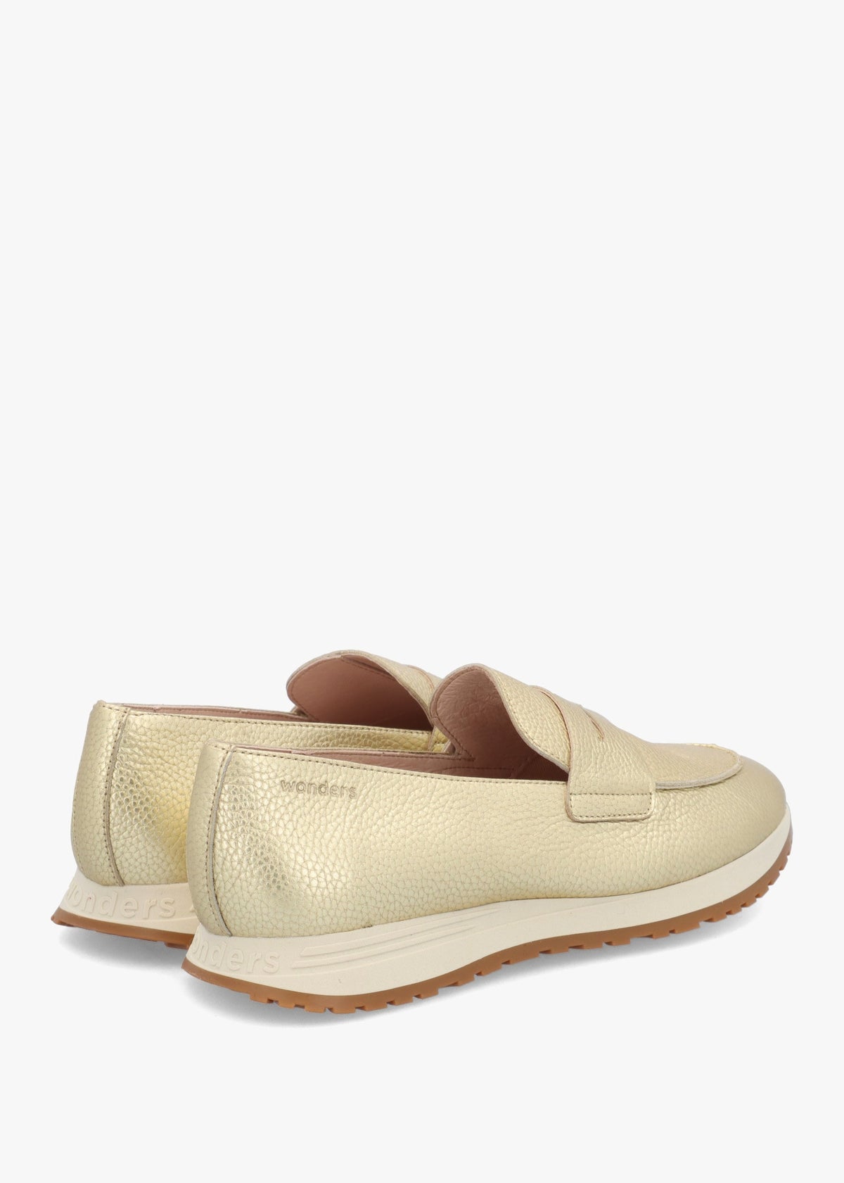 Towanda Platino Leather Loafers