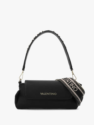 Dea Nero Front Flap Shoulder Bag