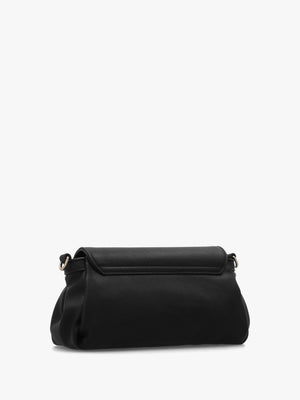 Dea Nero Front Flap Shoulder Bag