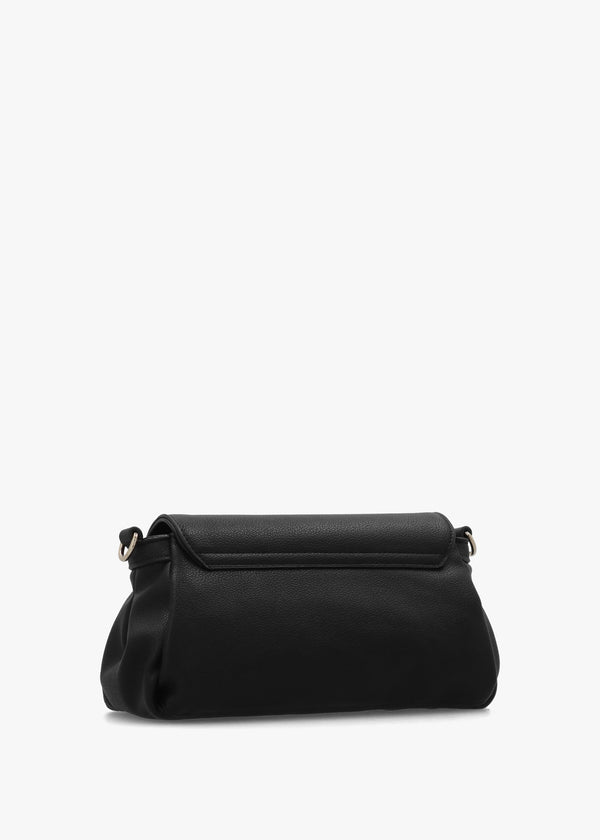 Dea Nero Front Flap Shoulder Bag