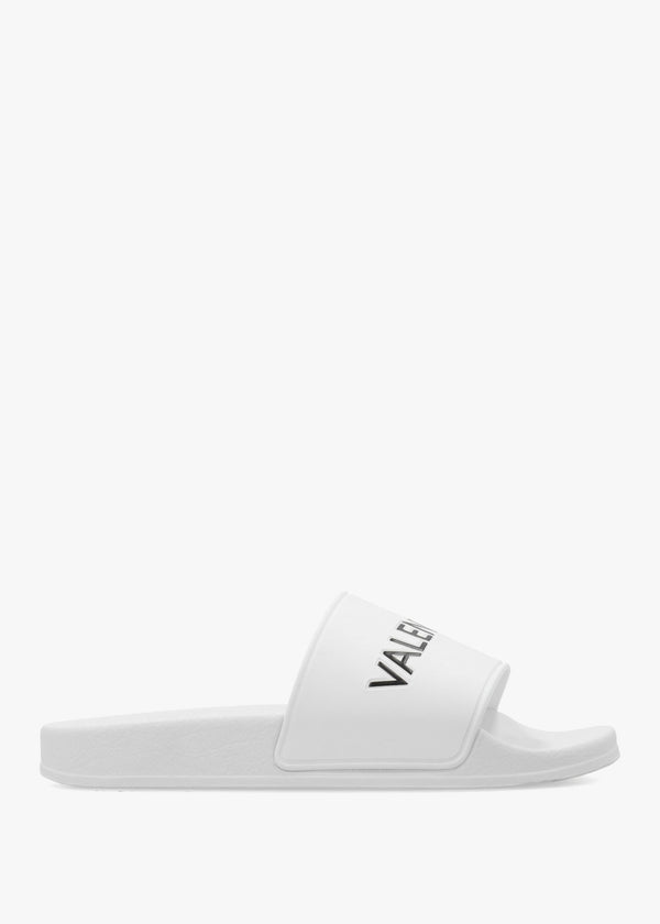Women’s Giada White Logo Sliders