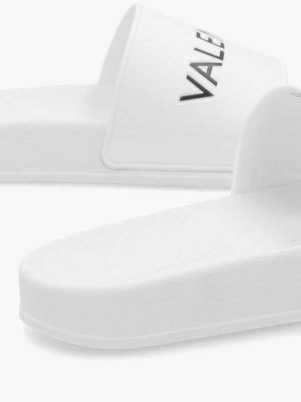 Women’s Giada White Logo Sliders
