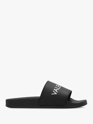 Women’s Giada Black Logo Sliders