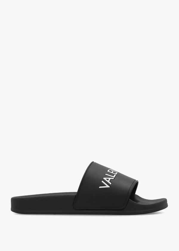 Women’s Giada Black Logo Sliders