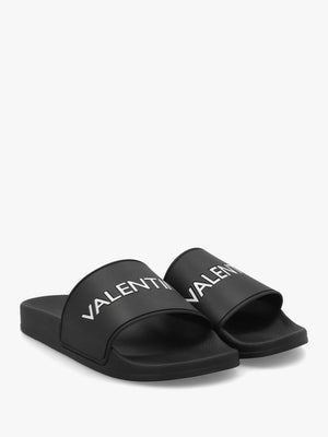 Women’s Giada Black Logo Sliders