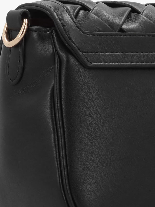 Ennis Nero Woven Shoulder Bag