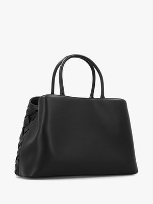 Ennis Nero Woven Shopper Bag