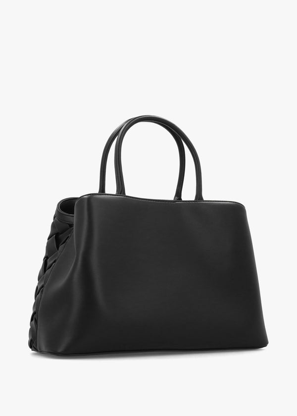 Ennis Nero Woven Shopper Bag