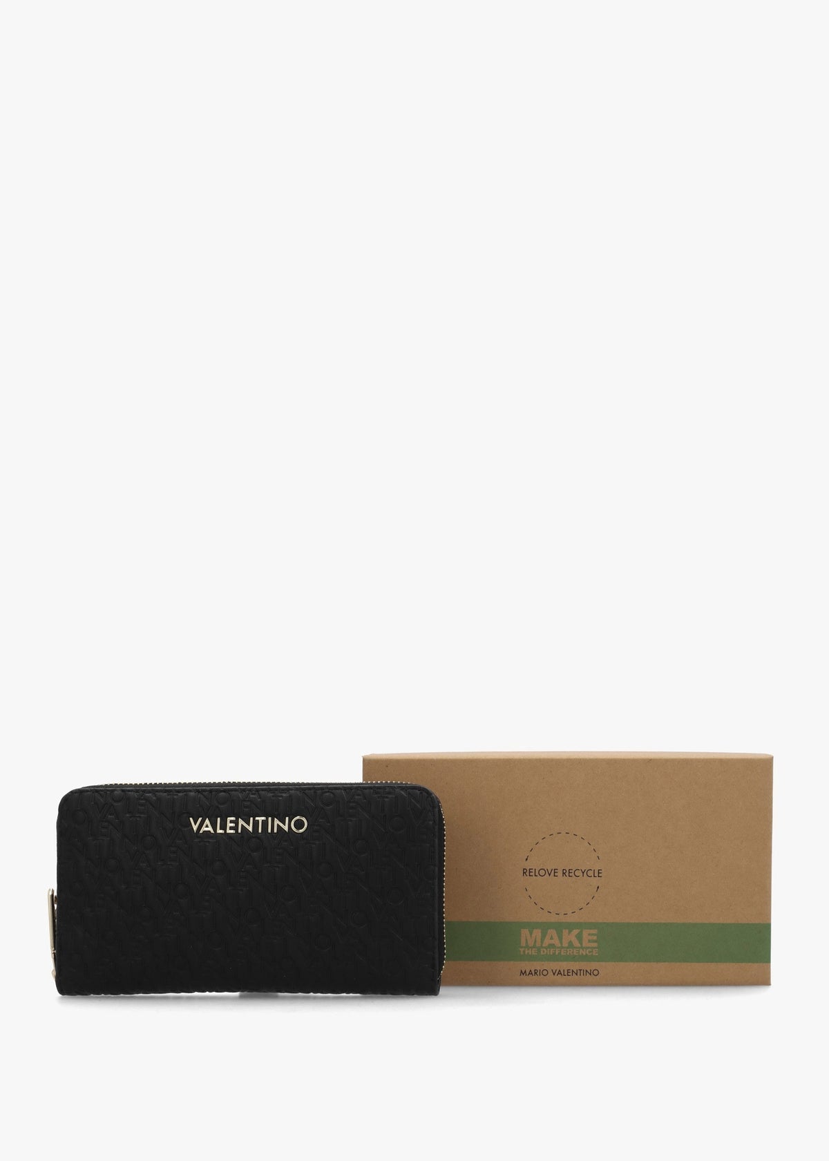 Falak Nero Zip Around Wallet