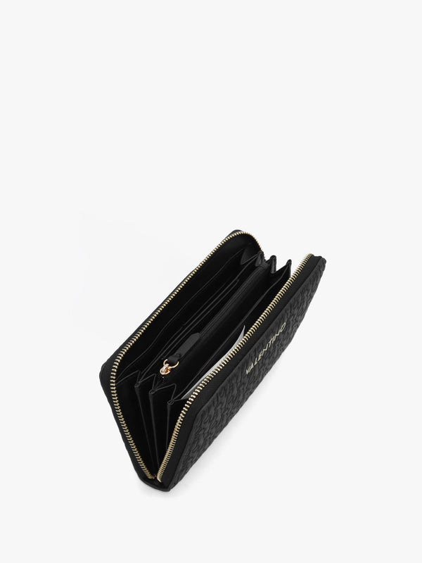 Falak Nero Zip Around Wallet
