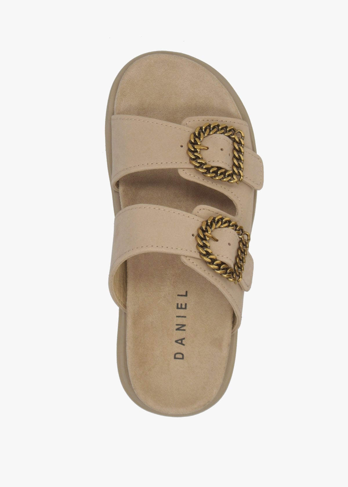 Annes Beige Suede Chunky Mules
