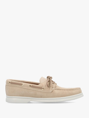 Pier Beige Suede Deck Shoes
