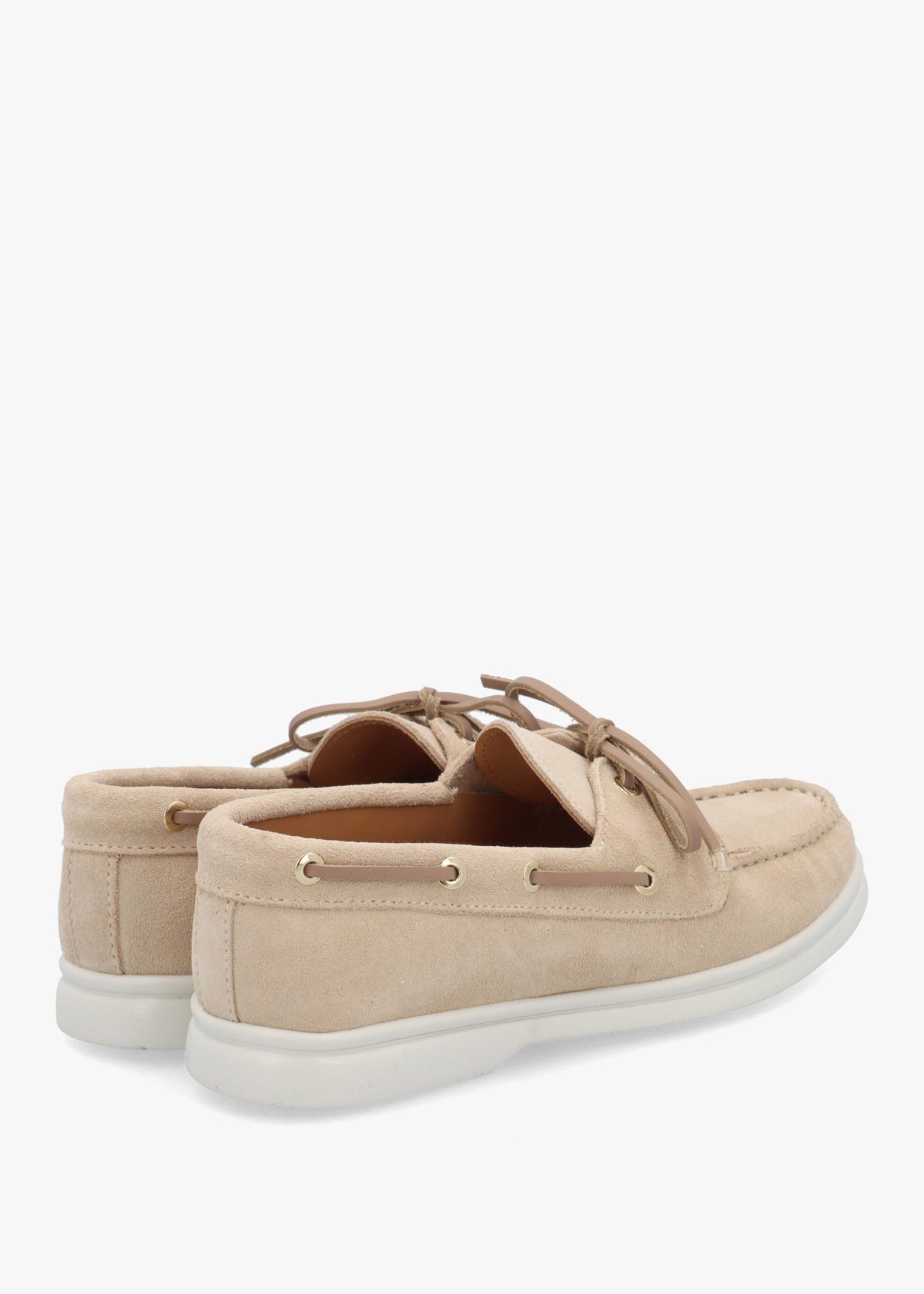 Pier Beige Suede Deck Shoes
