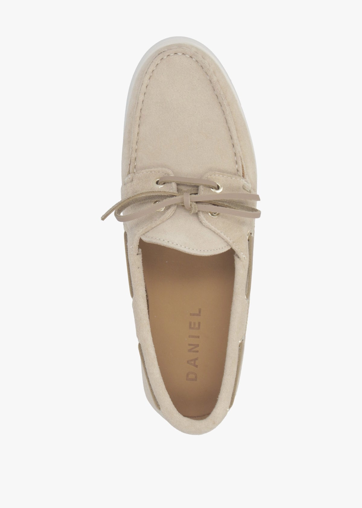 Pier Beige Suede Deck Shoes