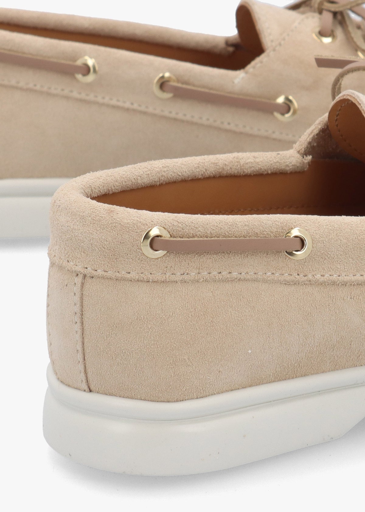 Pier Beige Suede Deck Shoes