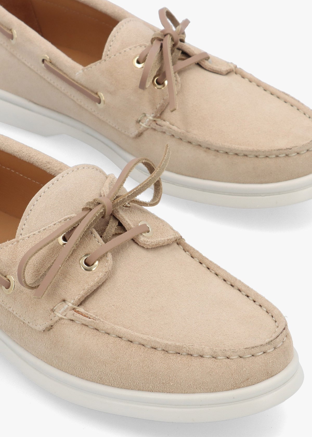 Pier Beige Suede Deck Shoes
