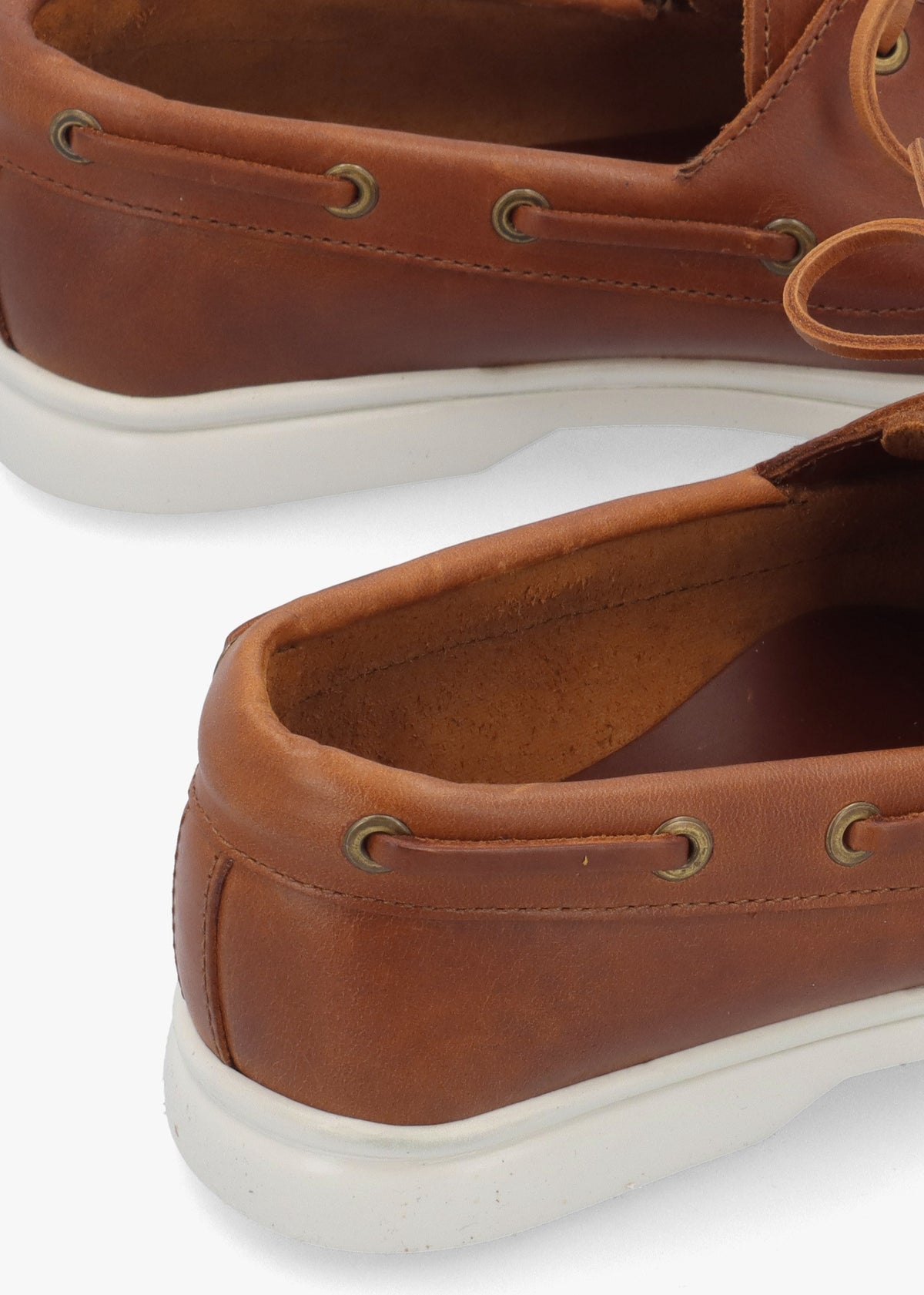 Pier Tan Leather Deck Shoes