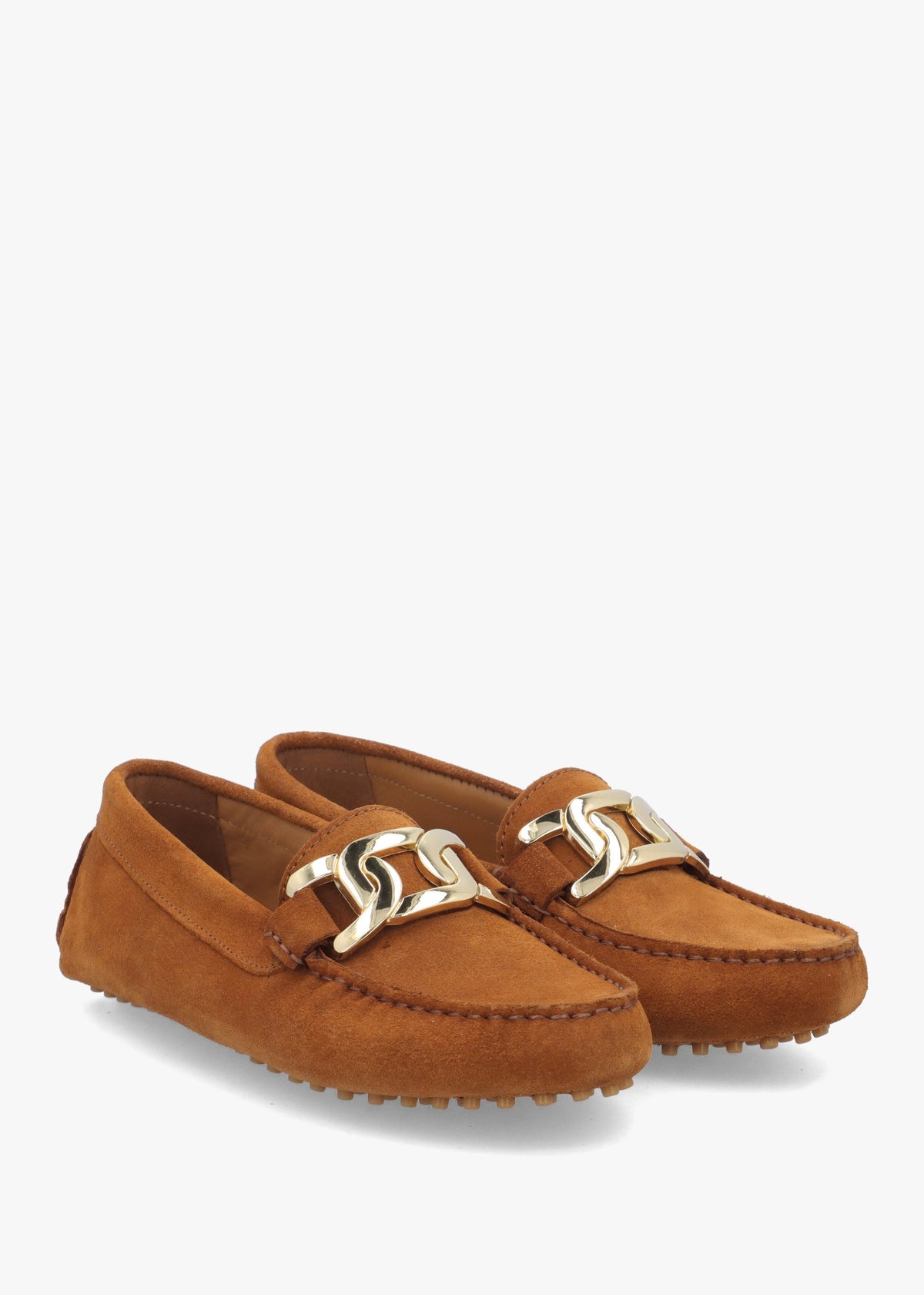 Privey Tan Suede Moccasin Loafers
