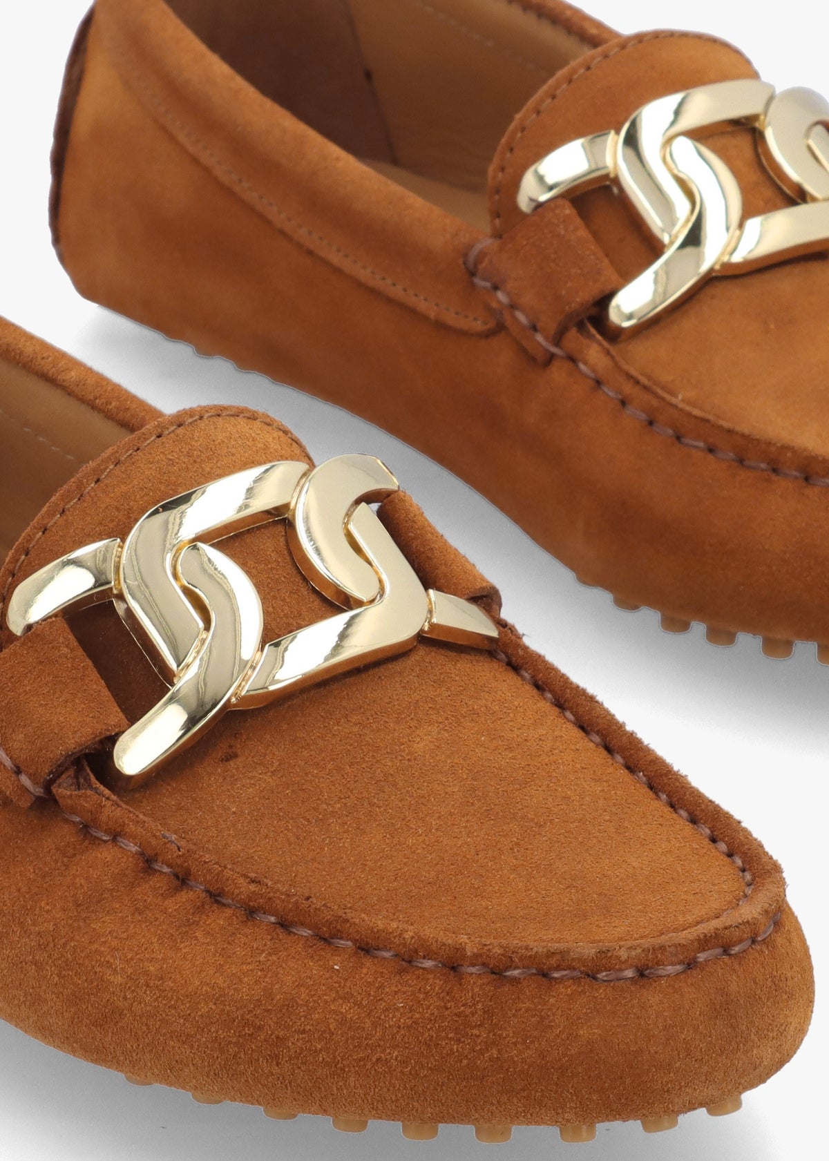 Privey Tan Suede Moccasin Loafers