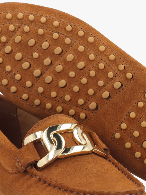 Privey Tan Suede Moccasin Loafers