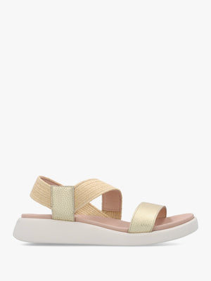Mar 53 Platino Leather Sandals