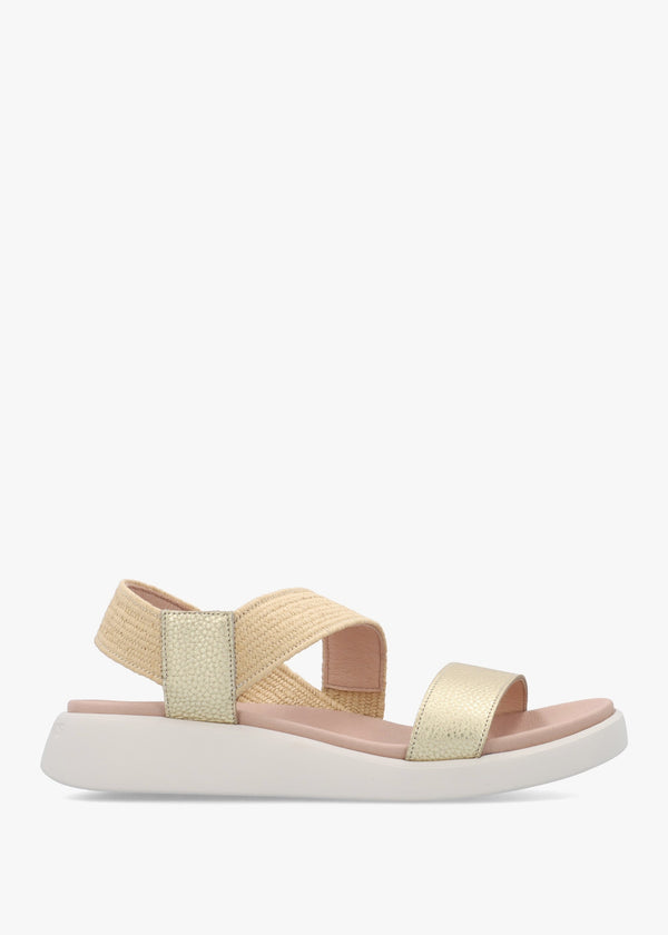Mar 53 Platino Leather Sandals