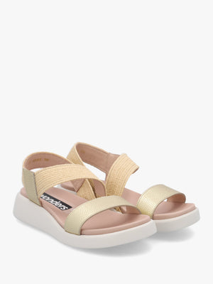 Mar 53 Platino Leather Sandals