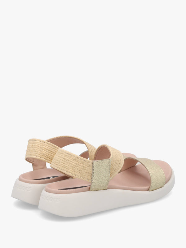 Mar 53 Platino Leather Sandals