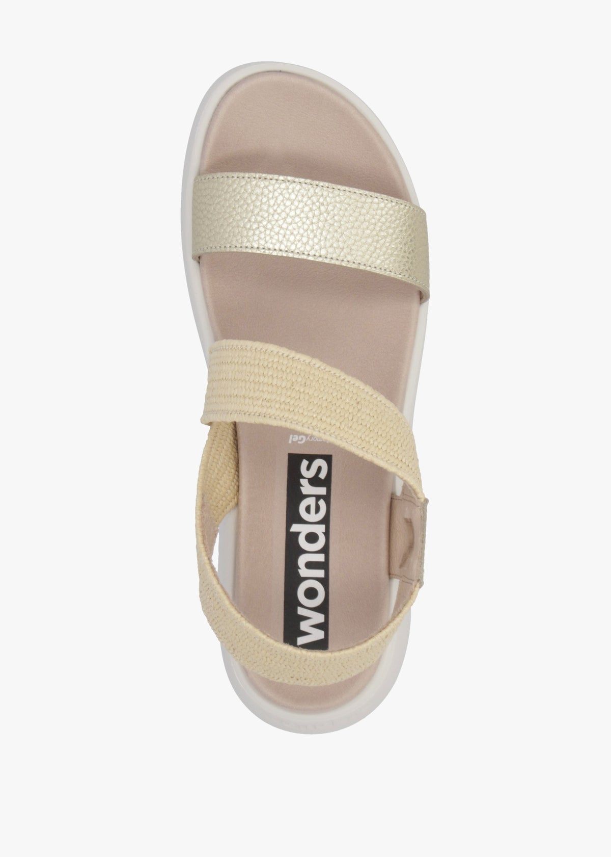 Mar 53 Platino Leather Sandals