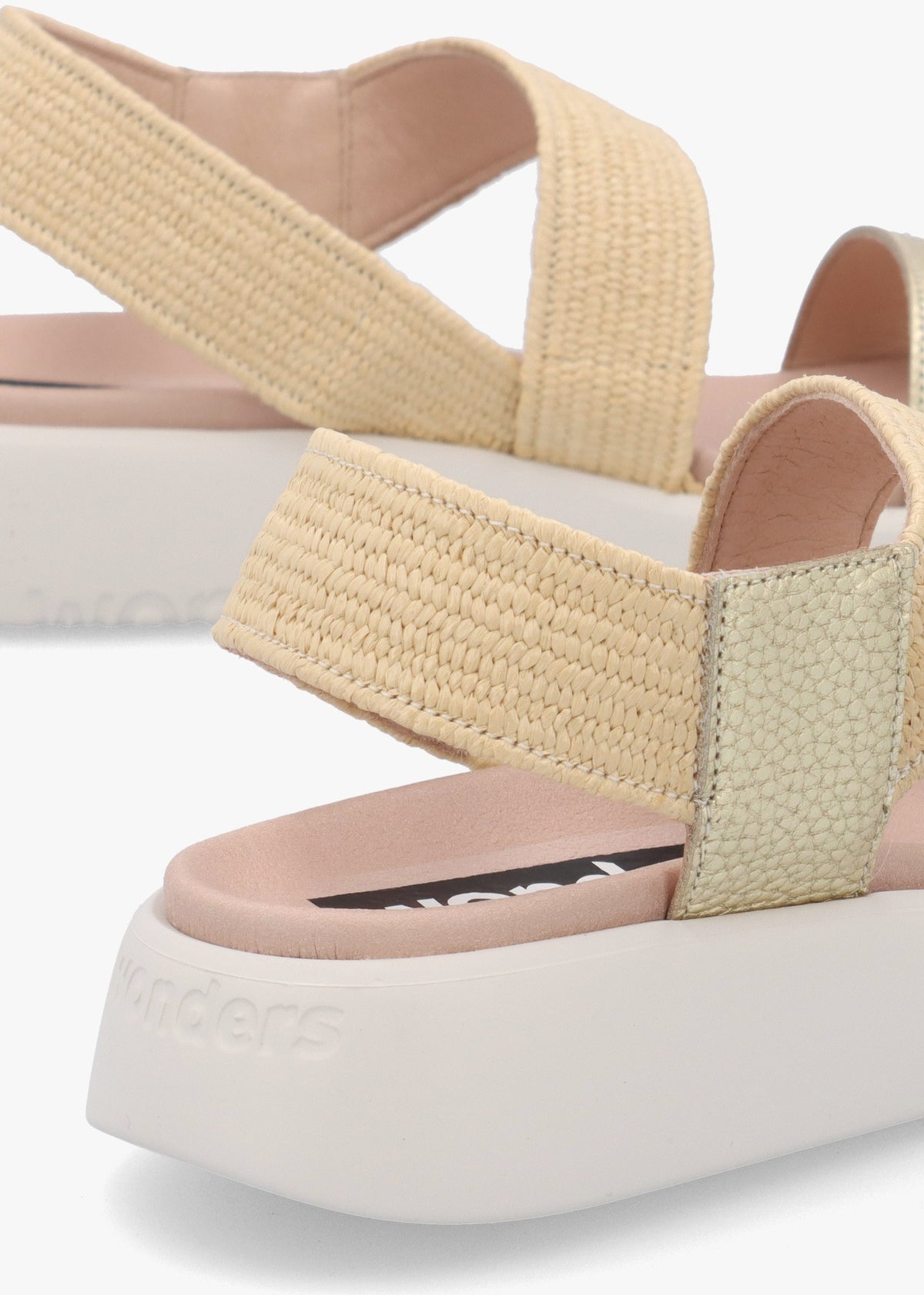 Mar 53 Platino Leather Sandals