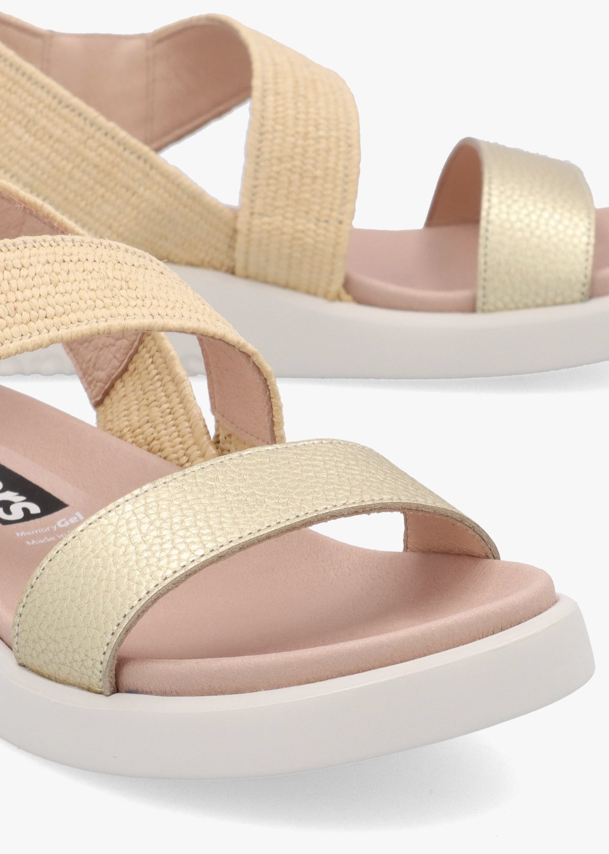 Mar 53 Platino Leather Sandals