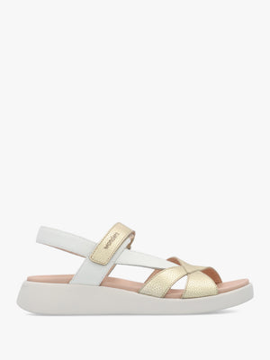 Mar 52 Platino Leather Sandals