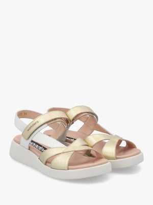 Mar 52 Platino Leather Sandals