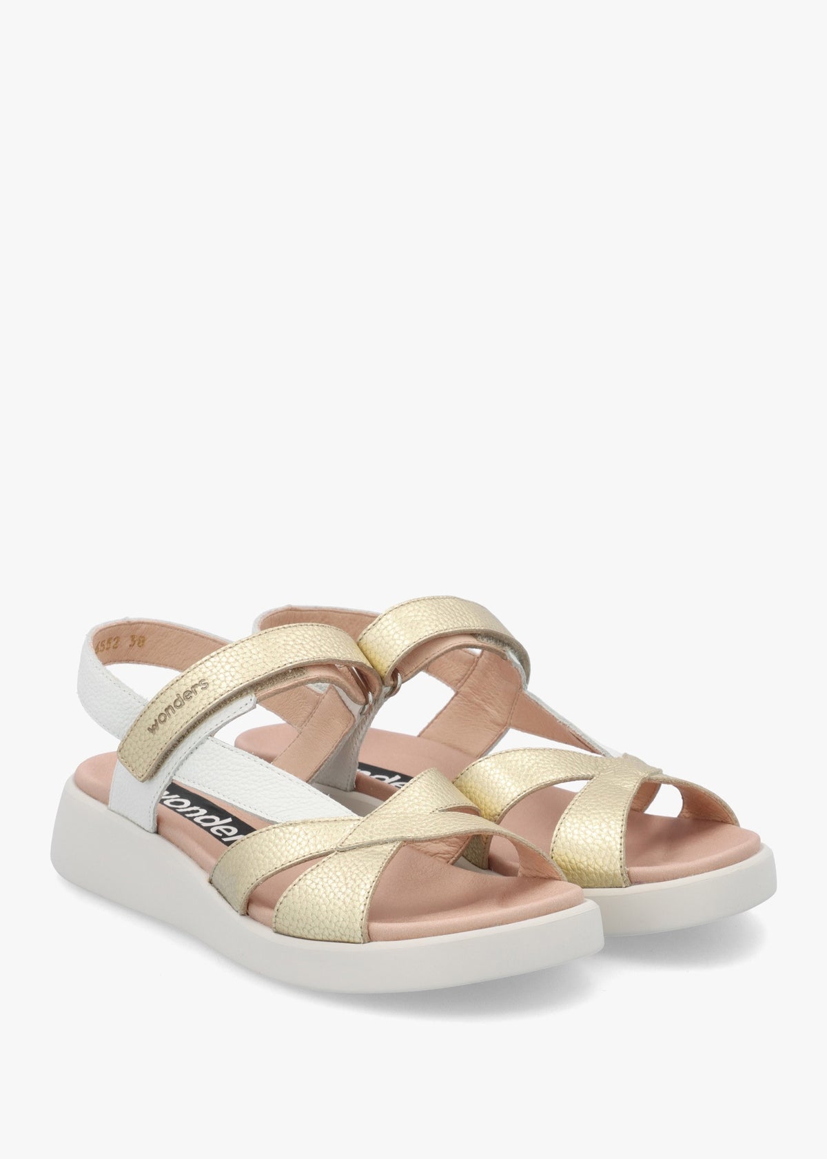 Mar 52 Platino Leather Sandals