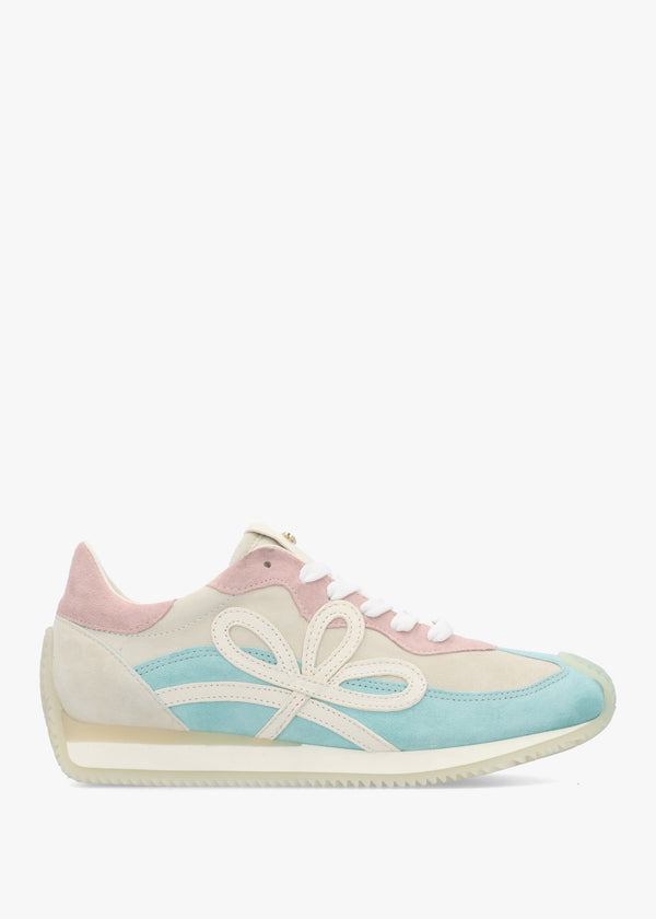 Movie Blue & Pink Suede Runner Trainers