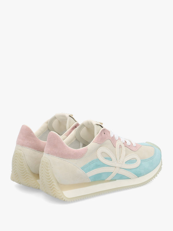 Movie Blue & Pink Suede Runner Trainers