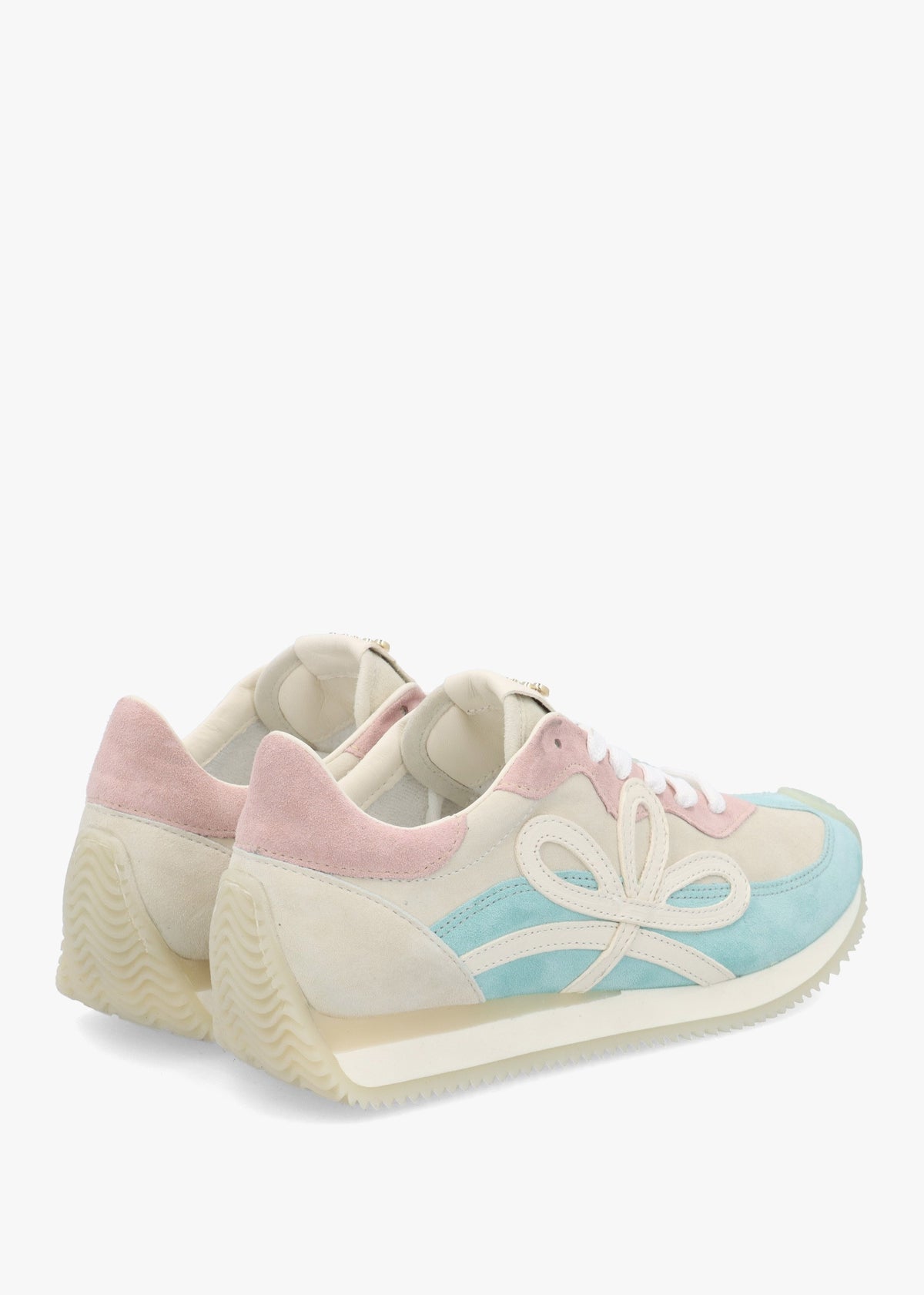 Movie Blue & Pink Suede Runner Trainers