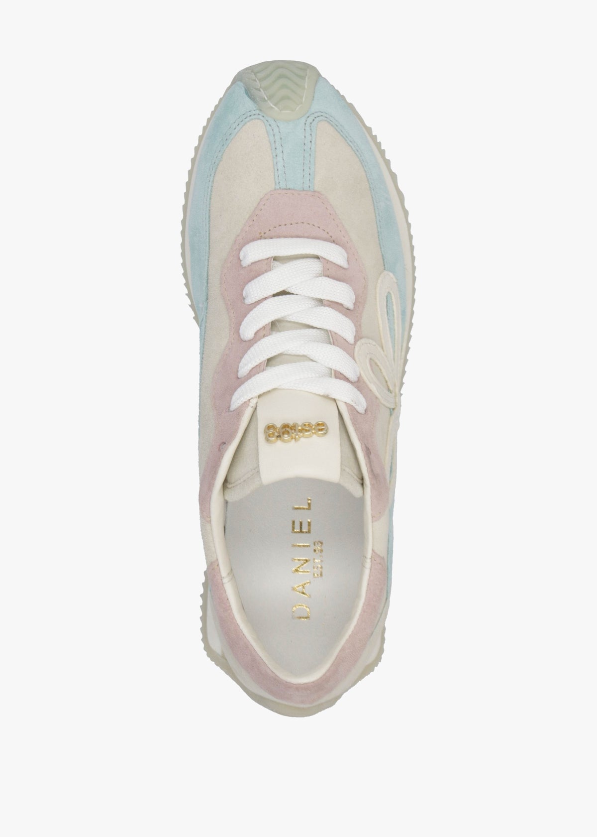Movie Blue & Pink Suede Runner Trainers