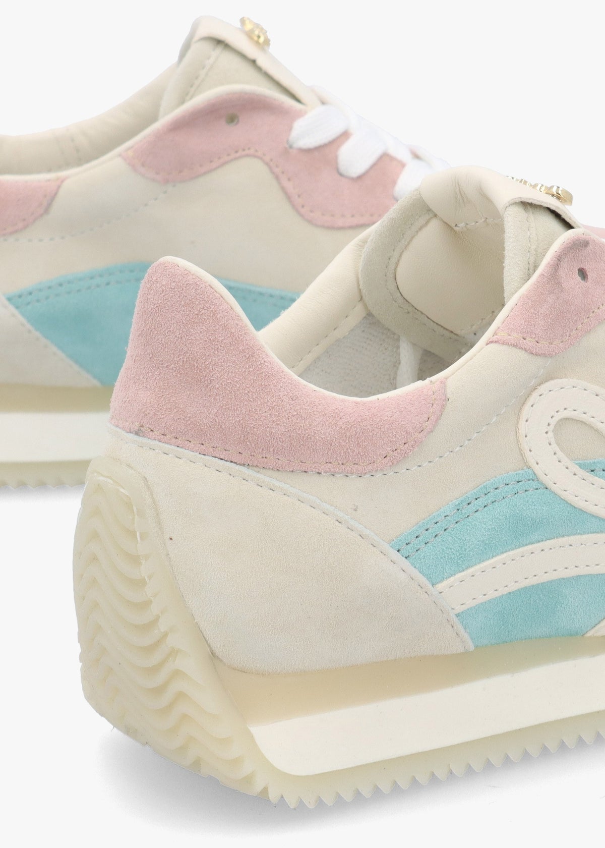 Movie Blue & Pink Suede Runner Trainers