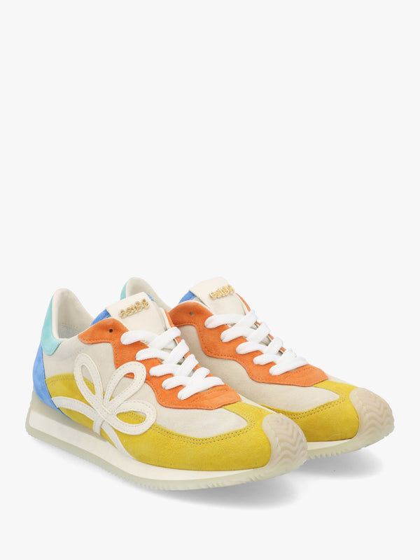 Movie Yellow Multi Suede Runner Trainers
