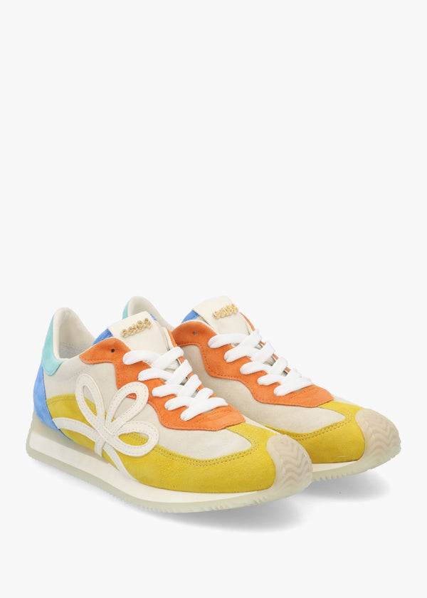 Movie Yellow Multi Suede Runner Trainers