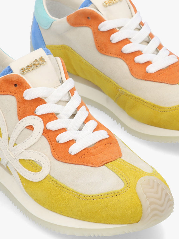 Movie Yellow Multi Suede Runner Trainers