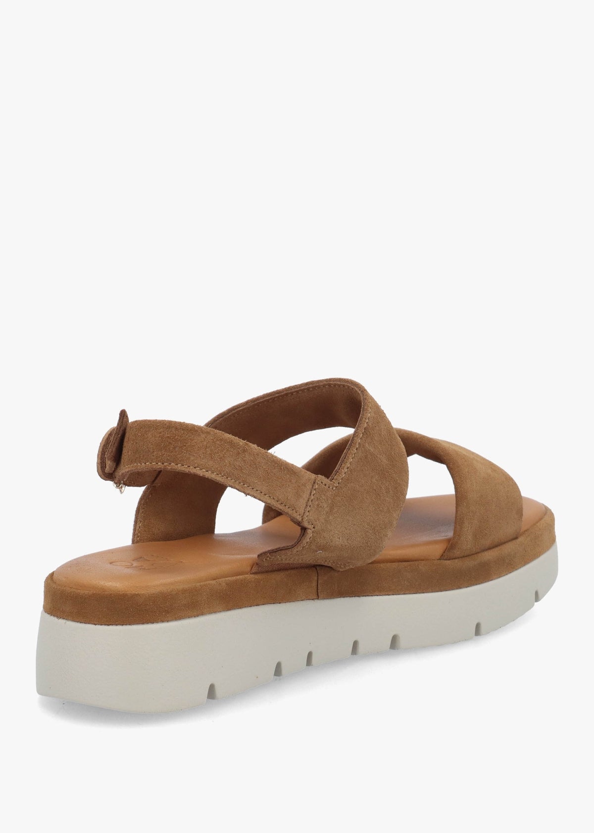 Netty Tan Suede Chunky Sandals