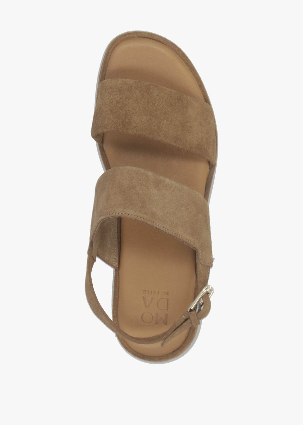 Netty Tan Suede Chunky Sandals