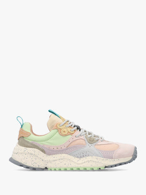 Women's Wave Pale Pink Lilac Light Green Suede Trainers