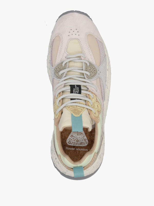 Women's Wave Pale Pink Lilac Light Green Suede Trainers