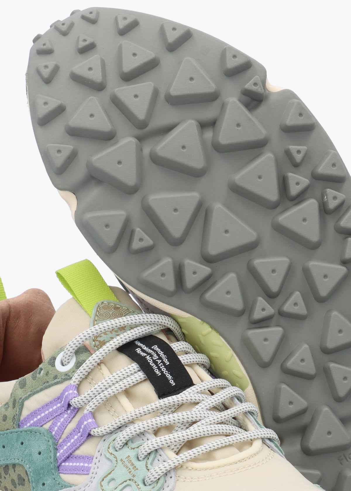 Women's Yamano 3 Taupe Green Bottle Suede Trainers