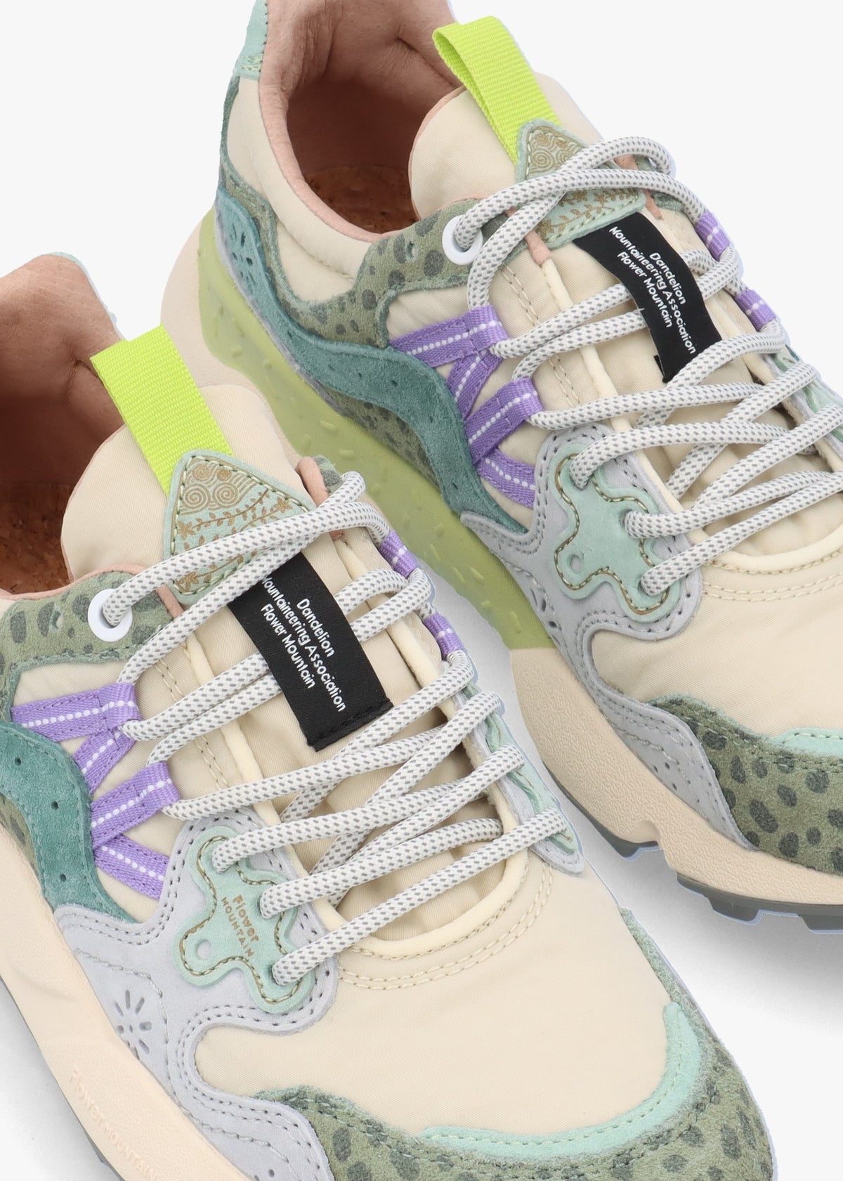 Women's Yamano 3 Taupe Green Bottle Suede Trainers
