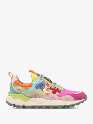 Women's Yamano 3 Fuchsia Pink Multi Suede Trainers