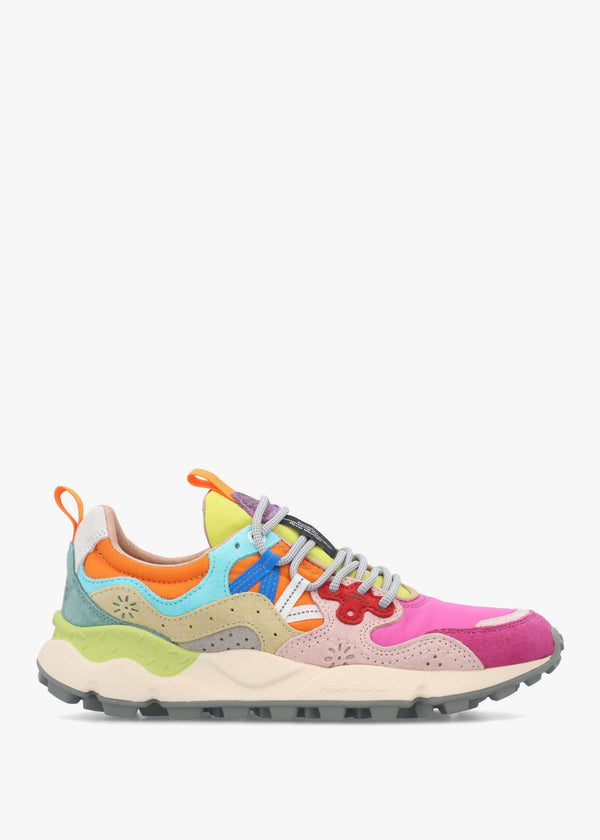 Women's Yamano 3 Fuchsia Pink Multi Suede Trainers